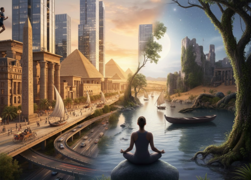 Wechsel zwischen Stadt und Natur, Aktivität und Ruhe, Vergangenheit und Gegenwart